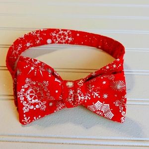 Christmas Bow Tie Self Tie Bow Tie Men's size 17"